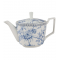Bule 750ml De Chá Hortênsia Em New Bone China Azul